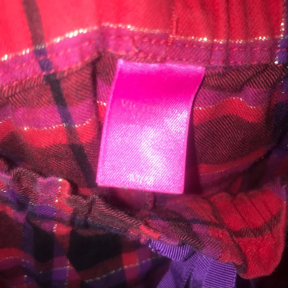 Victoria secret plaid sleeping pants with drawstring 
size medium - Picture 3 of 7